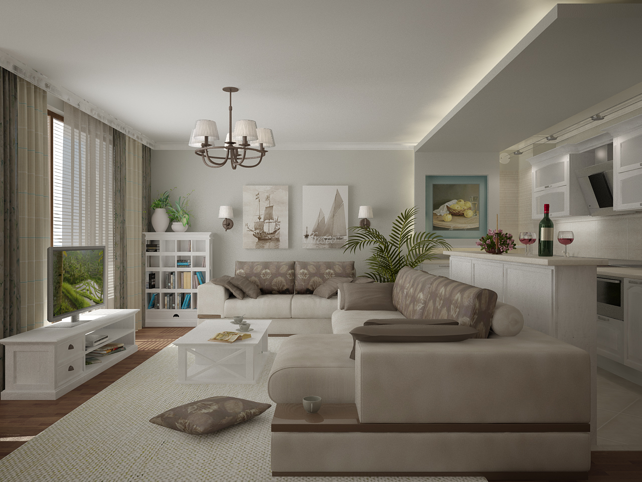 интериорен дизайн хол